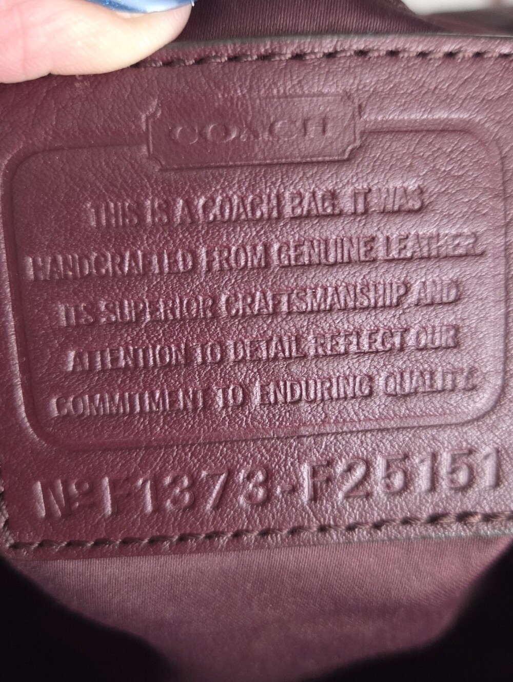 Coach Bag F1373-F25151 Leather Buckle Satchel Shoulder Burgundy F25151 - Picture 5 of 16
